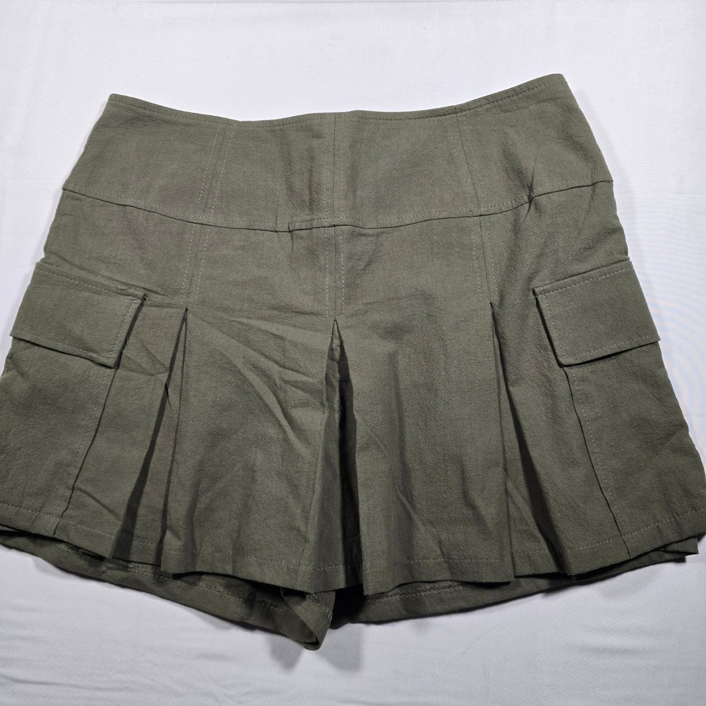 Kirious Cargo Skort Olive Green‎ Utility Gorpcore Women's